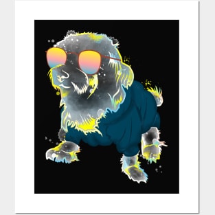 cute poodle water color Posters and Art